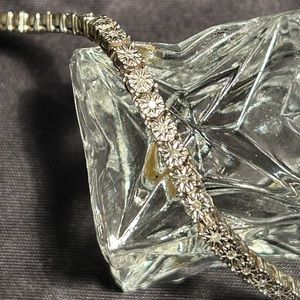 Vintage Silver Diamond Tennis Bracelet